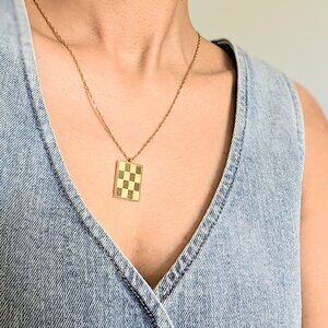 Waterproof Gold Neckalce Tarnish Free 18k Gold PVD Plated -Meivim Zafir Necklace